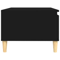 Tavolino da Salotto Nero 90x50x36,5 cm in Legno Multistrato 821045