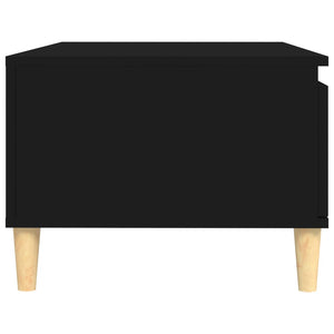 Tavolino da Salotto Nero 90x50x36,5 cm in Legno Multistrato 821045