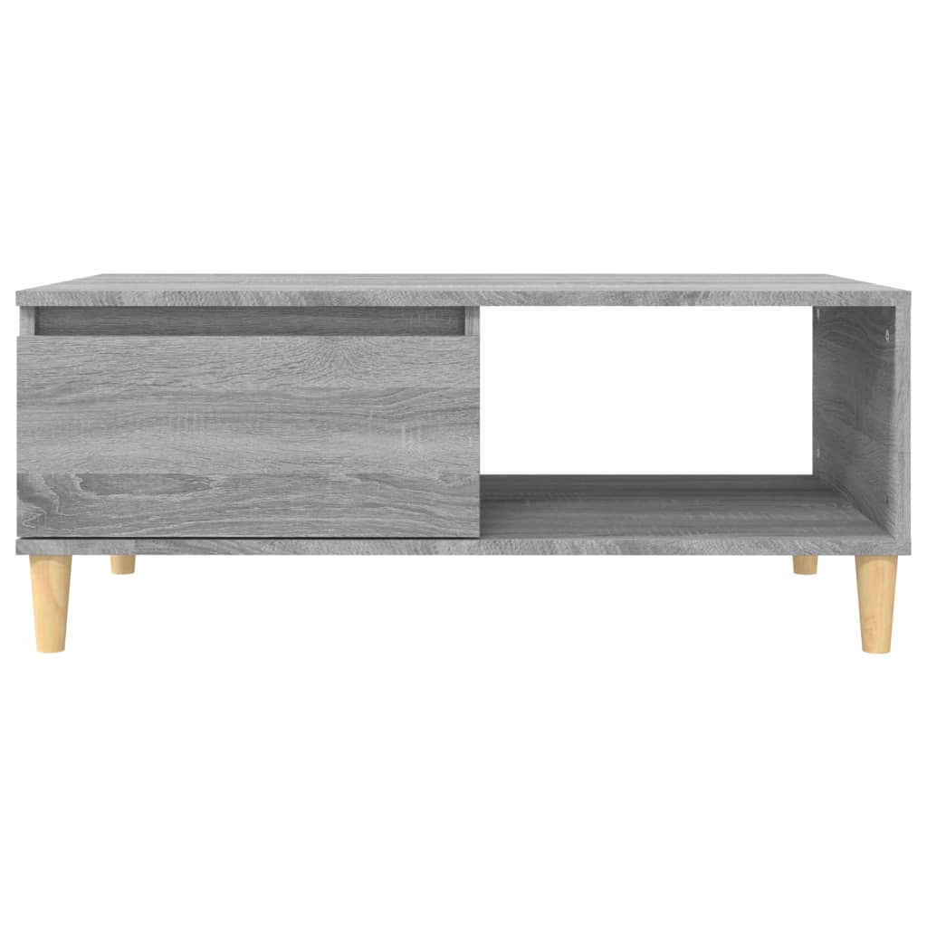 Tavolino Salotto-Tavolino da Soggiorno Grigio Sonoma 90x50x36,5 cm Legno Multistrato 728846