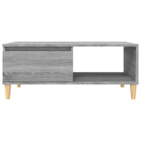 Tavolino Salotto-Tavolino da Soggiorno Grigio Sonoma 90x50x36,5 cm Legno Multistrato 728846