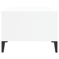 Tavolino da Salotto Bianco 90x50x36,5 cm in Legno Multistrato 821068