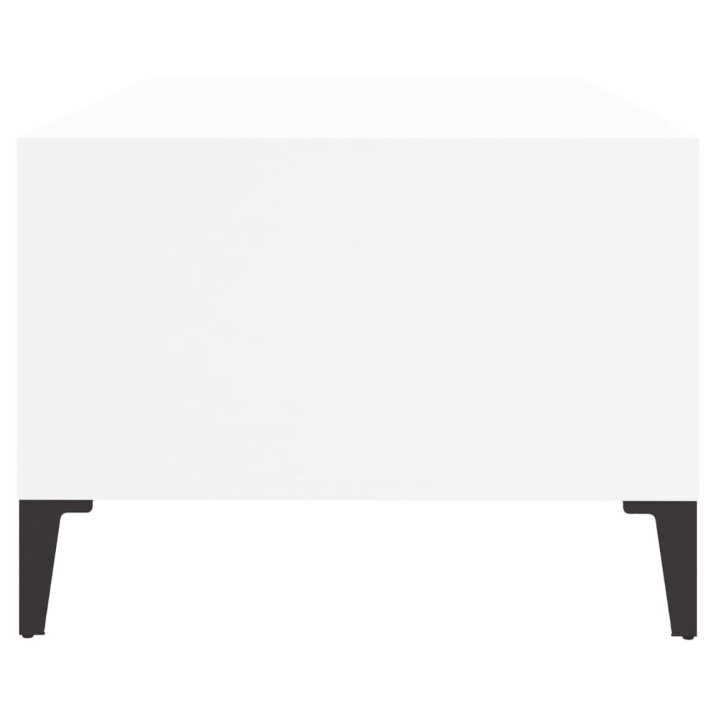 Tavolino da Salotto Bianco 90x50x36,5 cm in Legno Multistrato 821068