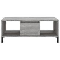 Tavolino Salotto Grigio Sonoma 90x50x36,5 cm Legno Multistrato cod mxl 26754