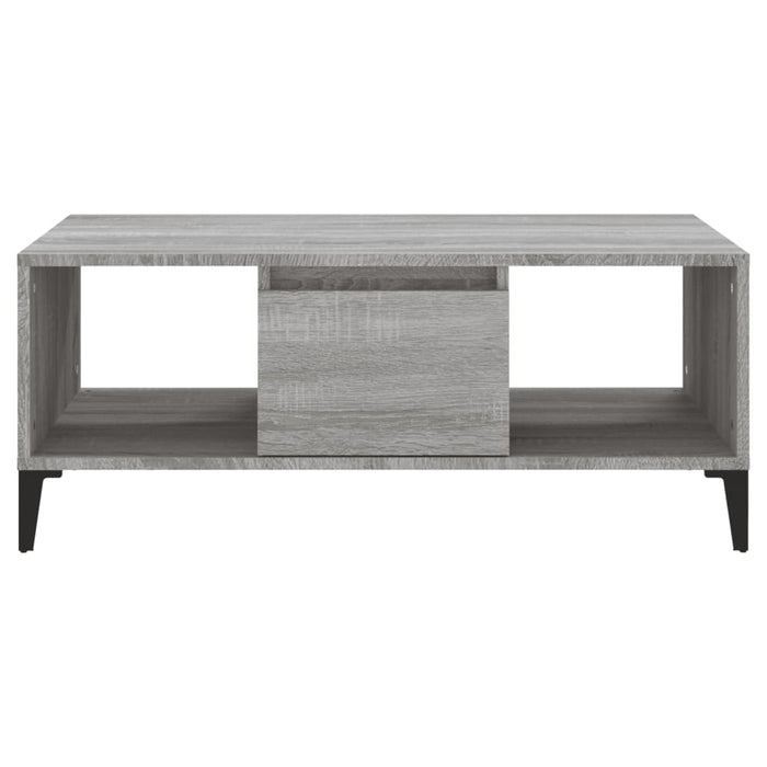Tavolino Salotto Grigio Sonoma 90x50x36,5 cm Legno Multistrato cod mxl 26754