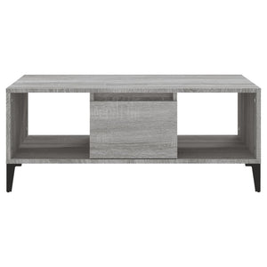 Tavolino Salotto Grigio Sonoma 90x50x36,5 cm Legno Multistrato 821074