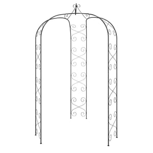 Arco da Giardino Nero Ã˜180x255 cm Acciaiocod mxl 79186