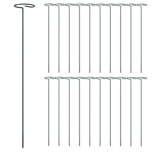 Supporti per Piante da Giardino 20 pz Verde Scuro 40 cm Acciaiocod mxl 117619