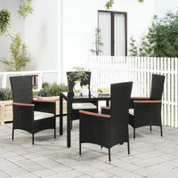 Sedie da Giardino con Cuscini 4 pz in Polyrattan Nerecod mxl 71443