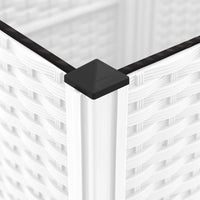 Fioriera da Giardino con Graticcio Bianco 120x120x136 cm PP 153288