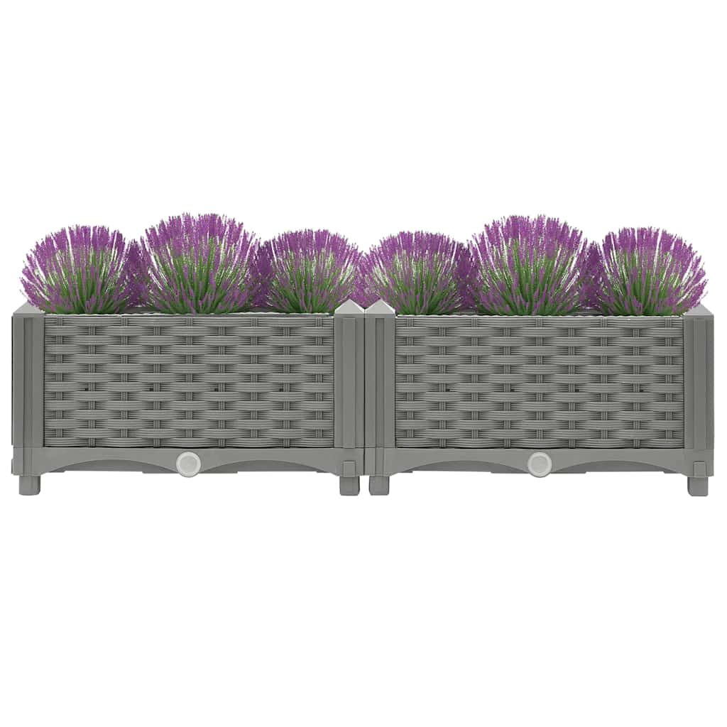 Fioriera Rialzata 80x40x23 cm in Polipropilenecod mxl 104528