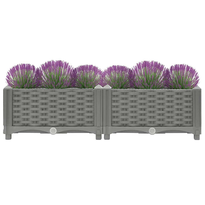 Fioriera Rialzata 80x40x23 cm in Polipropilenecod mxl 104528