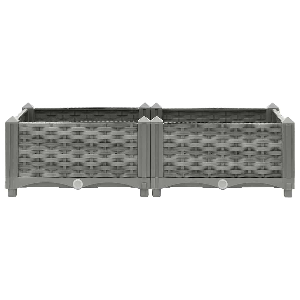 Fioriera Rialzata 80x40x23 cm in Polipropilene 153290