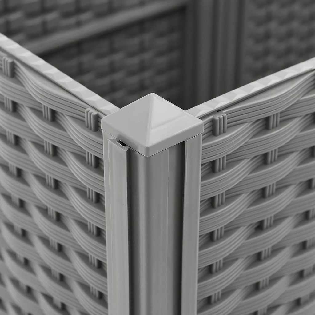 Fioriera Rialzata-Vaso da Esterno-Fioriera Elevata 40x40x38 cm in Polipropilene 390805