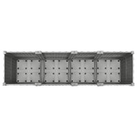 Fioriera Rialzata-Vaso da Esterno-Fioriera Elevata 160x40x38 cm in Polipropilene 433258