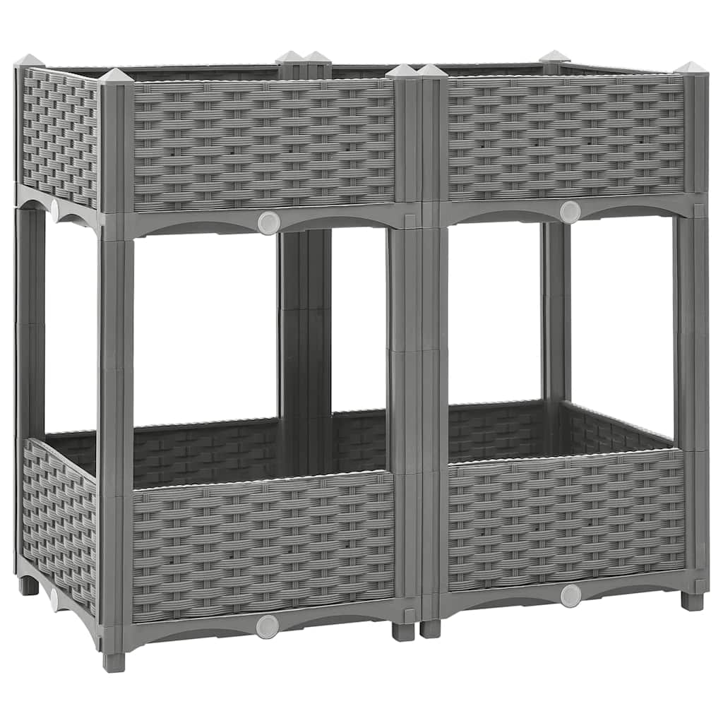 Fioriera Rialzata 80x40x71 cm in Polipropilenecod mxl 82964