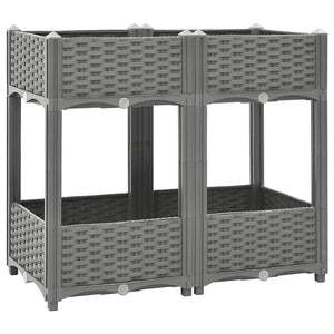 Fioriera Rialzata 80x40x71 cm in Polipropilenecod mxl 82964