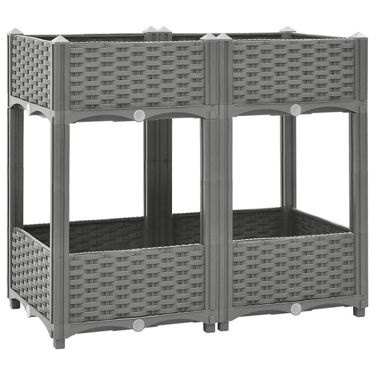 Fioriera Rialzata 80x40x71 cm in Polipropilenecod mxl 82964