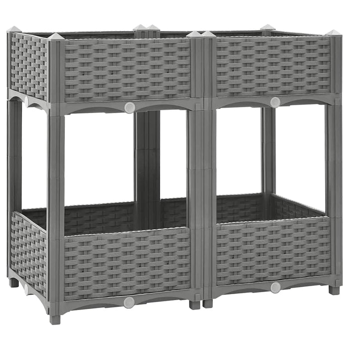 Fioriera Rialzata 80x40x71 cm in Polipropilenecod mxl 82964