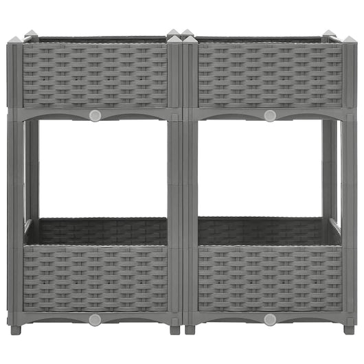 Fioriera Rialzata 80x40x71 cm in Polipropilene 153298