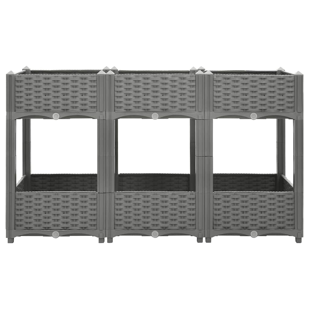 Fioriera Rialzata 120x40x71 cm in Polipropilene 153299