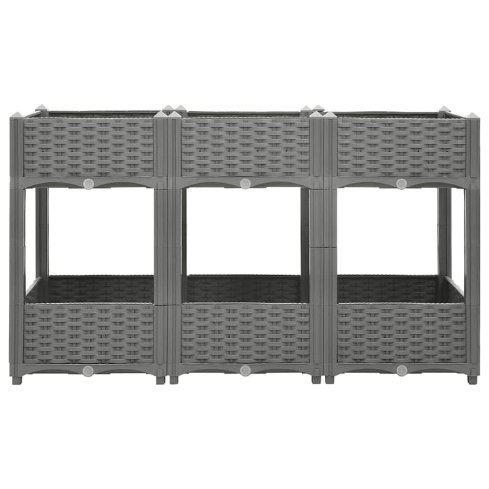 Fioriera Rialzata 120x40x71 cm in Polipropilene 153299