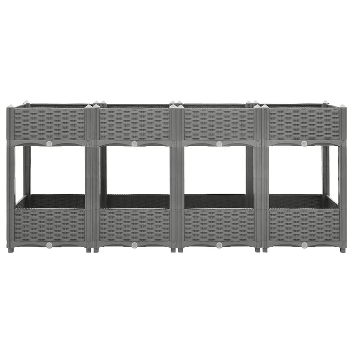 Fioriera Rialzata 160x40x71 cm in Polipropilenecod mxl 71074