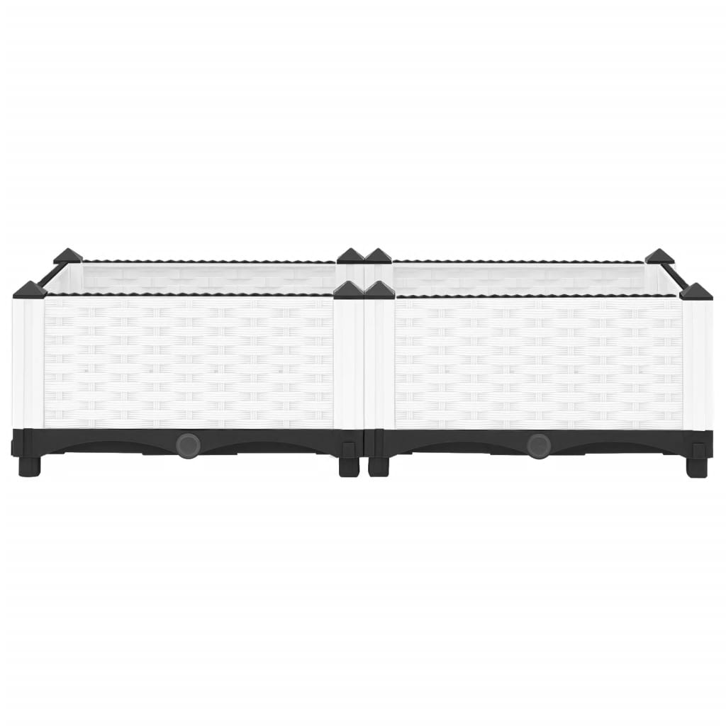 Fioriera Rialzata 80x40x23 cm in Polipropilene