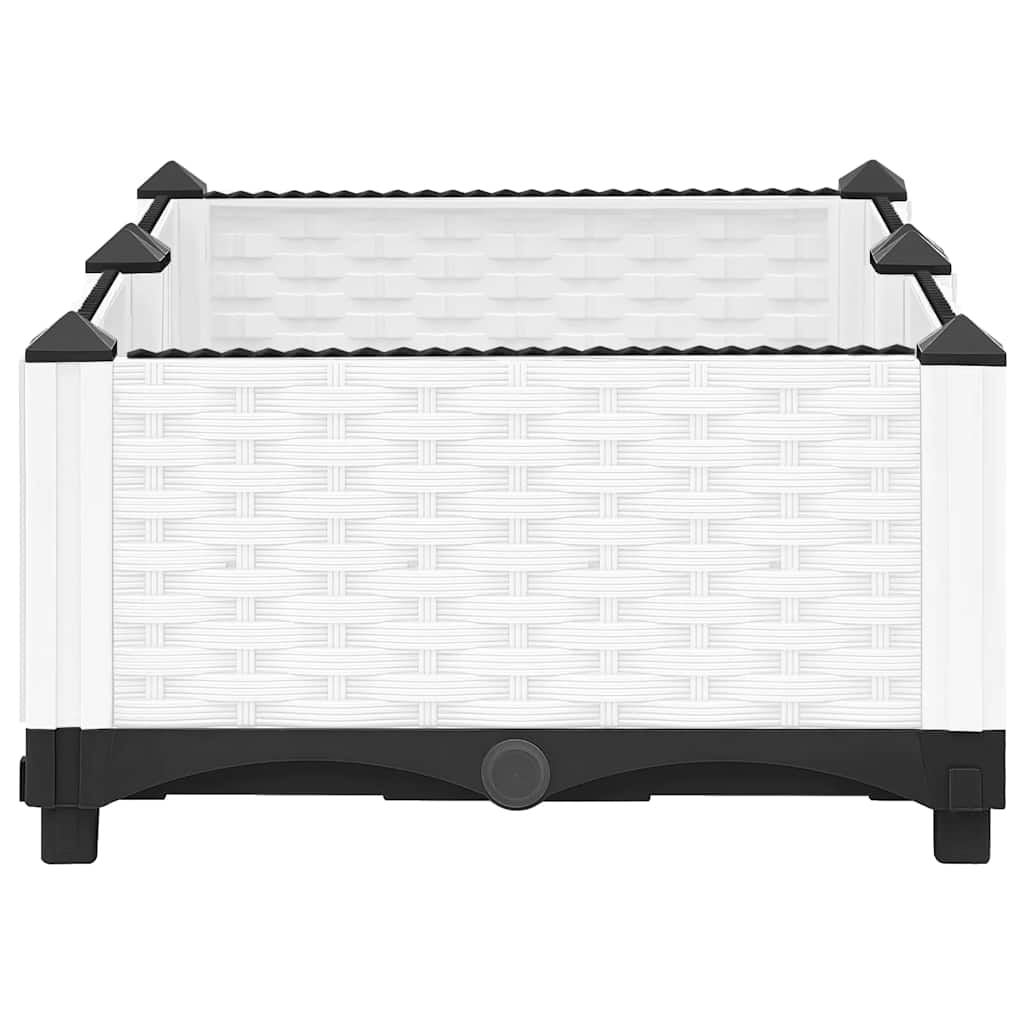 Fioriera Rialzata-Vaso da Esterno-Fioriera Elevata 80x40x23 cm in Polipropilene 822410