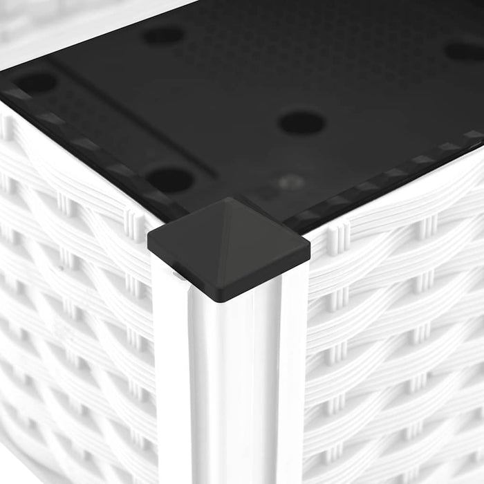 Fioriera Rialzata-Vaso da Esterno-Fioriera Elevata 80x40x23 cm in Polipropilene 822410