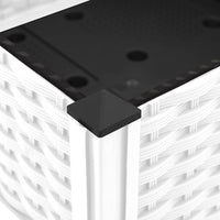 Fioriera Rialzata-Vaso da Esterno-Fioriera Elevata 120x40x23 cm in Polipropilene 548729