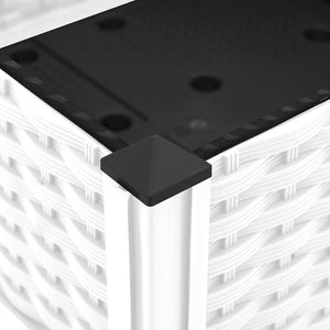 Fioriera Rialzata-Vaso da Esterno-Fioriera Elevata 120x40x23 cm in Polipropilene 548729