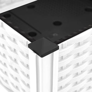 Fioriera Rialzata-Vaso da Esterno-Fioriera Elevata 160x40x23 cm in Polipropilene 640948