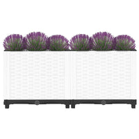 Fioriera Rialzata-Vaso da Esterno-Fioriera Elevata 80x40x38 cm in Polipropilene 939275