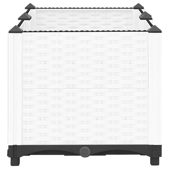 Fioriera Rialzata-Vaso da Esterno-Fioriera Elevata 80x40x38 cm in Polipropilene 939275