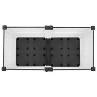 Vassoio per fioriera aiuola rialzata piante fiori terrazza giardino 80 x 40 x 38 cm polipropilene bianco 02_0039239