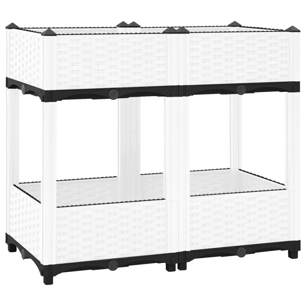 Fioriera Rialzata 80x40x71 cm in Polipropilene