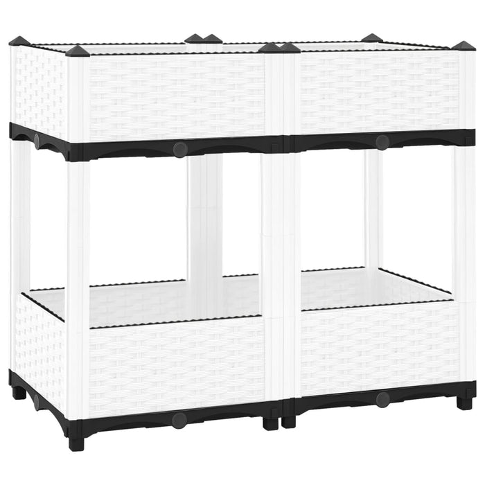 Fioriera Rialzata 80x40x71 cm in Polipropilene