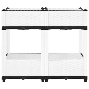 Fioriera Rialzata-Vaso da Esterno-Fioriera Elevata 80x40x71 cm in Polipropilene 707798