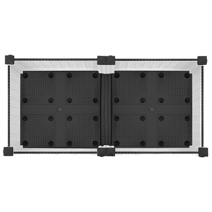 Fioriera Rialzata-Vaso da Esterno-Fioriera Elevata 80x40x71 cm in Polipropilene 707798