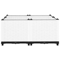 Fioriera Rialzata-Vaso da Esterno-Fioriera Elevata 80x80x38 cm in Polipropilene 423884