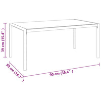 Set Mobili da Giardino 4 pz con Cuscini Nero in Acciaio cod mxl 40369