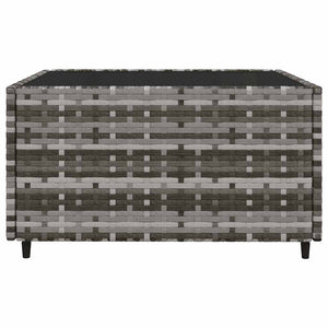 Set Divani da Giardino 3 pz con Cuscini in Polyrattan Grigio 319851