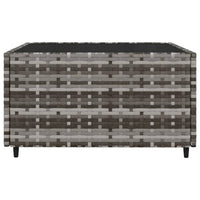 Set Divani da Giardino 3 pz con Cuscini in Polyrattan Grigio 319851
