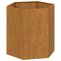 Fioriera Ruggine 40x40x45 cm Acciaio Corten 823674
