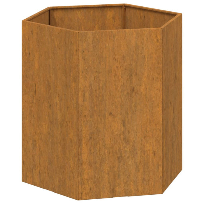 Fioriera Ruggine 40x40x45 cm Acciaio Corten 823674