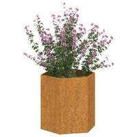 Fioriera Ruggine 40x40x45 cm Acciaio Corten 823674
