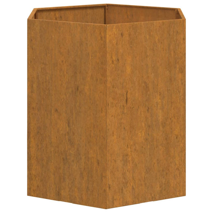 Fioriera Ruggine 40x40x45 cm Acciaio Corten 823674
