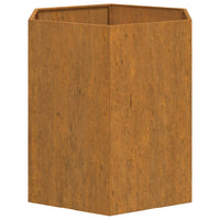 Vassoio fioriera aiuola rialzata piante fiori terrazzo giardino Rusty 40 x 40 x 45 cm acciaio corten marrone 02_0038721