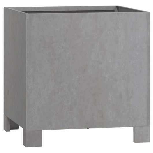 Vassoio fioriera aiuola rialzata piante fiori terrazza giardino con piedini arrugginiti 32 x 30 x 33 cm acciaio corten marrone 02_0038178