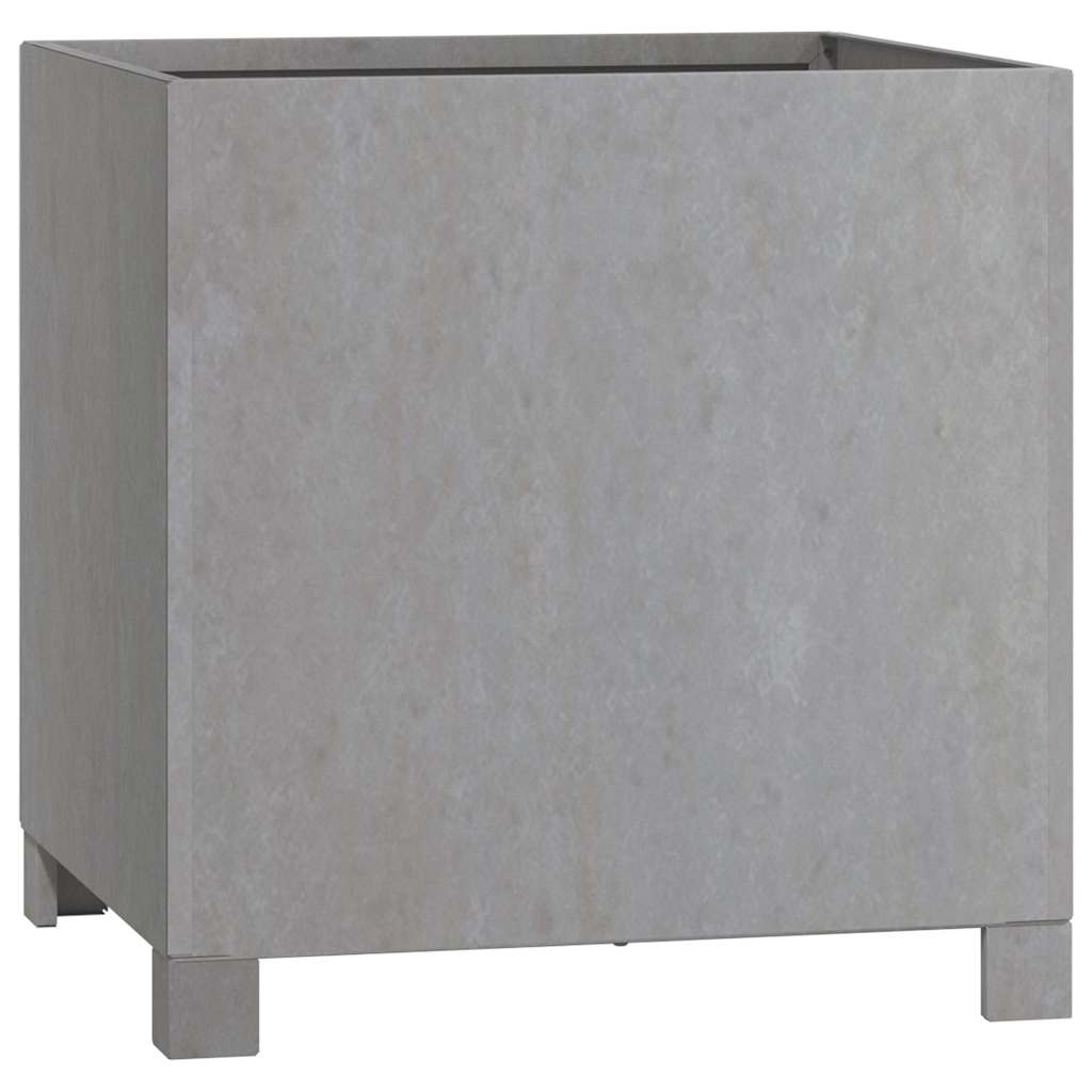 Fioriera con Gambe Ruggine 42x40x43 cm Acciaio Corten